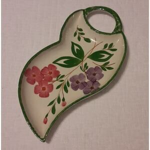 Vintage Blue Ridge Pottery Floral Dish Trinkets Garnish